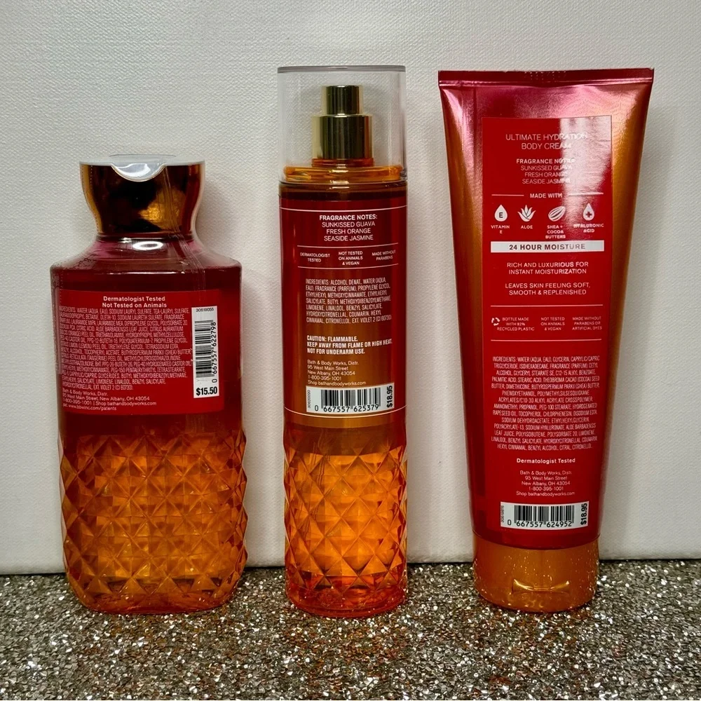 Bath and Body Works Fiji Sunshine Tropical Body Care Gift Set NWT